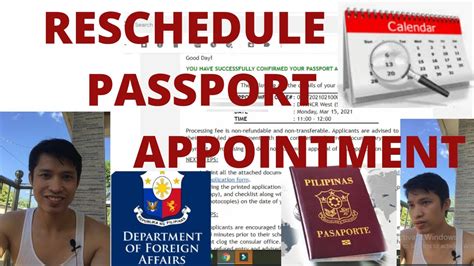 dfa appointment reschedule|How to Re.
